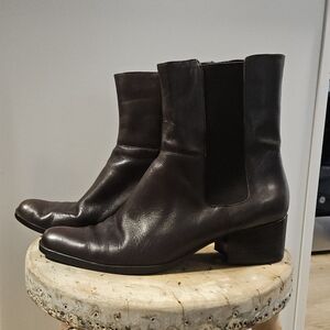 Women's Brown Leather Badolino Chelsea Style Boots 8.5